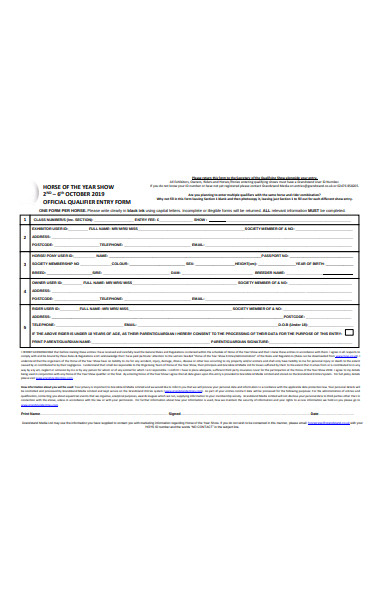 Square Entry Form FREE 52+ Entry Forms in PDF | MS Word | Excel