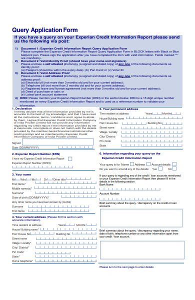 FREE 50+ Sample Query Forms in PDF | MS Word