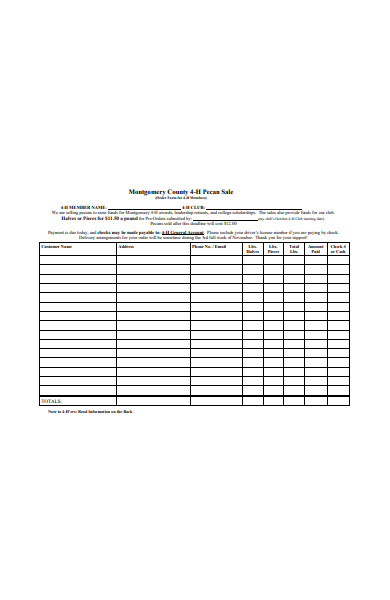 sales order form template in pdf