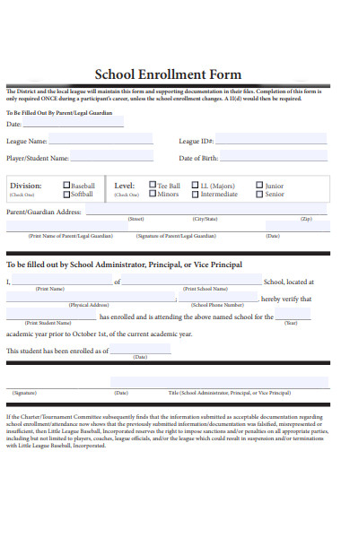 FREE 52+ School Forms in PDF | MS Word | Excel