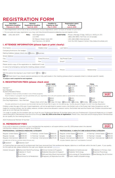 scientific sessions conference registration form
