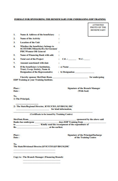 FREE 32+ Training Application Forms in PDF | MS Word | XLS