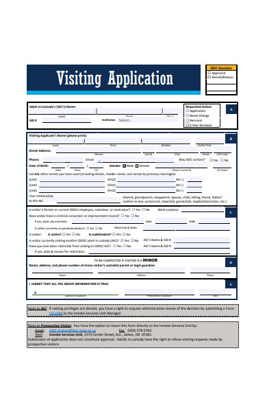 Free 32 Visitors Forms In Pdf Ms Word Xls 8866