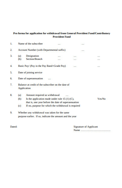 FREE 35+ Withdrawal Form Samples, PDF, MS Word, Google Docs, Excel