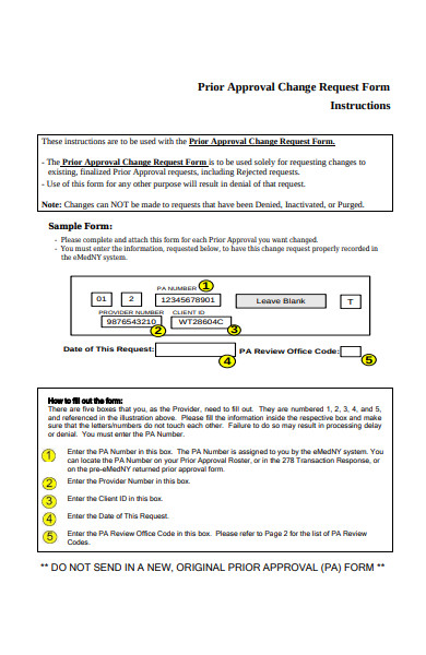 approval change request form