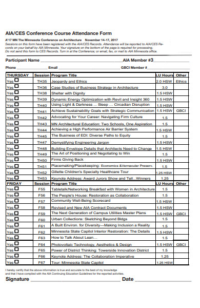 FREE 30+ Attendance Verification Forms in PDF | MS Word
