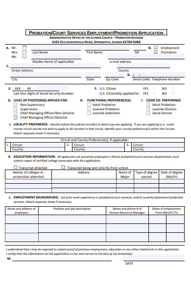 Free 50 Promotion Forms In Pdf Ms Word 7795