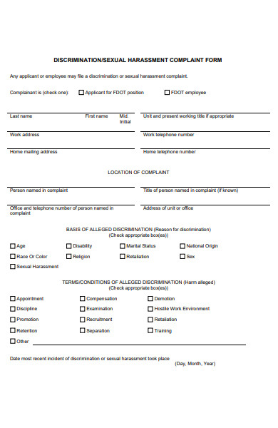 free-22-harassment-complaint-forms-in-pdf-ms-word
