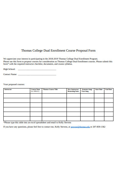 dual enrollment course proposal form