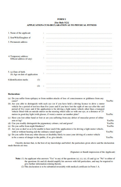 FREE 30+ Medical Application Forms in PDF | MS Word (.doc)