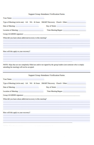 FREE 30+ Attendance Verification Forms in PDF | MS Word