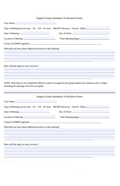 FREE 30+ Attendance Verification Forms in PDF | MS Word