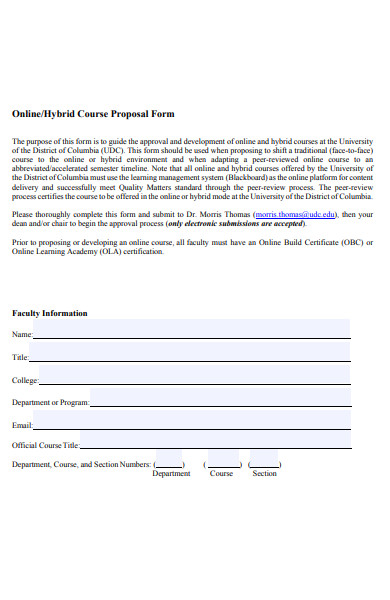hybrid course proposal form