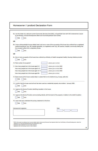 landlord declaration form1