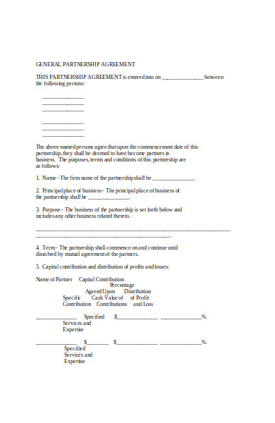 FREE 30+ Partnership Agreement Forms in PDF | MS Word