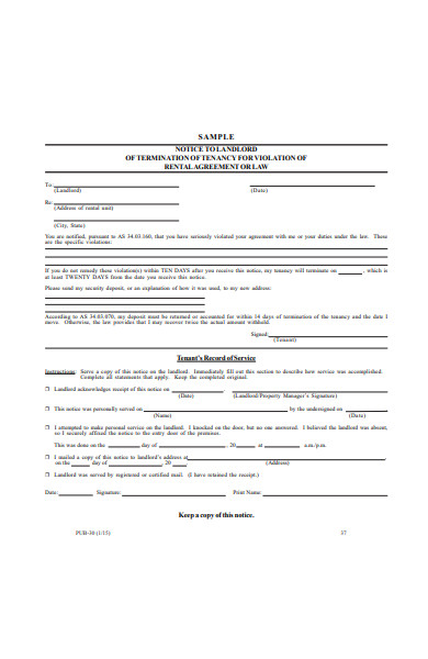 FREE 30+ Landlord and Tenant Forms in PDF | Ms Word | XLS