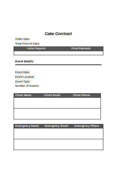printable cake order form