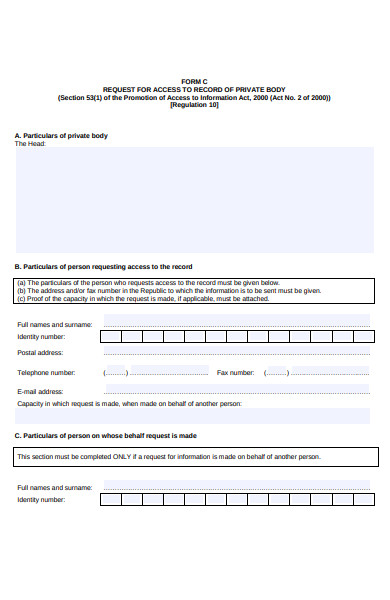 promotion access form form
