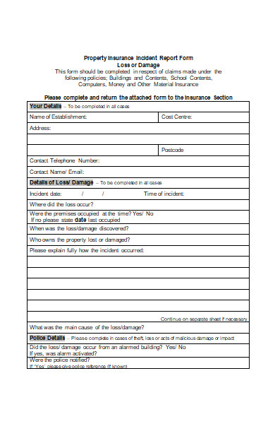 FREE 25+ Insurance Forms in PDF | MS Word