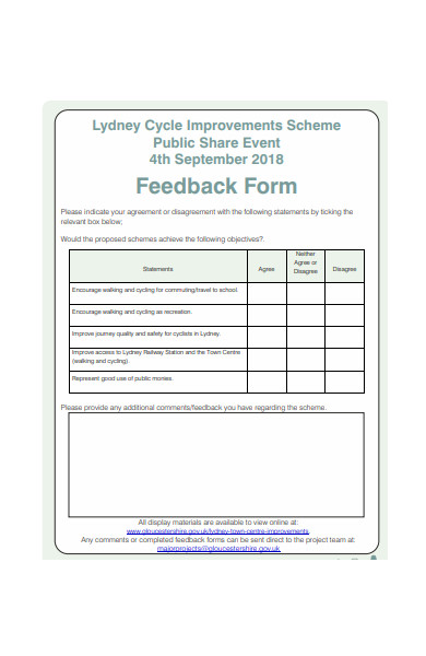 public event feedback form