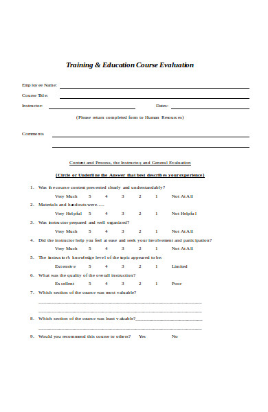 sample external training request form