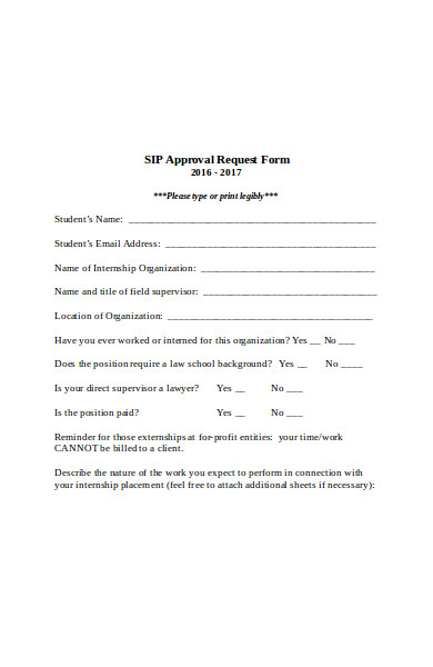 Approval Request Form Template 7482