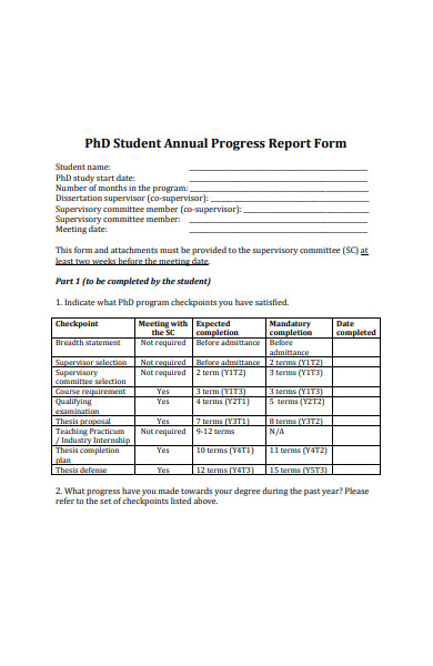 FREE 30 Student Progress Report Forms In PDF MS Word