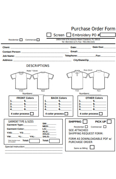 FREE 52+ Best T Shirt Order Forms in PDF | MS Word | Excel