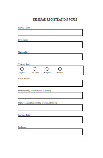 workshop registration form format