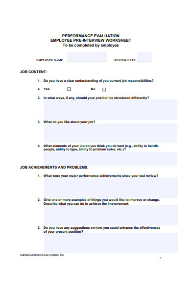 Free 25+ Interview Evaluation Forms In Pdf 