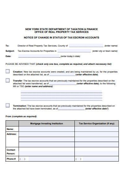 change of tax status form