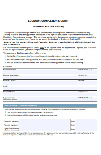 free-51-sign-off-forms-in-pdf-ms-word-excel