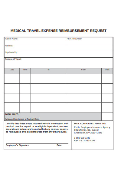 travel expenses form nhs