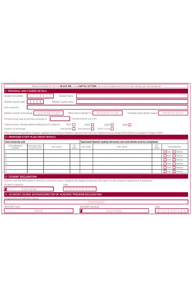 overseas academic approval form