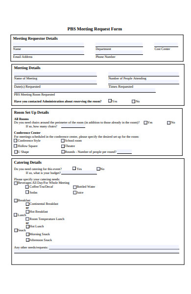 sample meeting request form