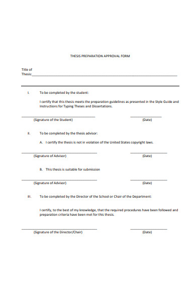 thesis approval form