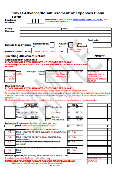 travel claim coast guard