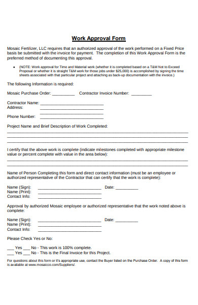 Free 51 Approval Forms In Pdf Ms Word Excel 8538