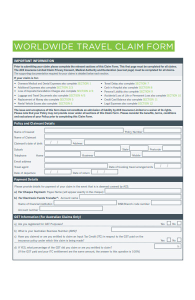 world travel protection claims mailing address