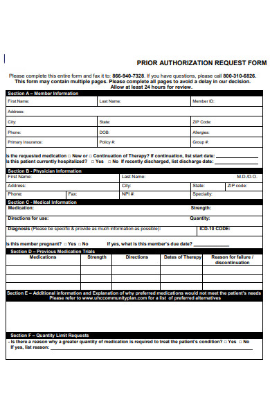 FREE 53+ Printable Forms in PDF | MS Word | Excel