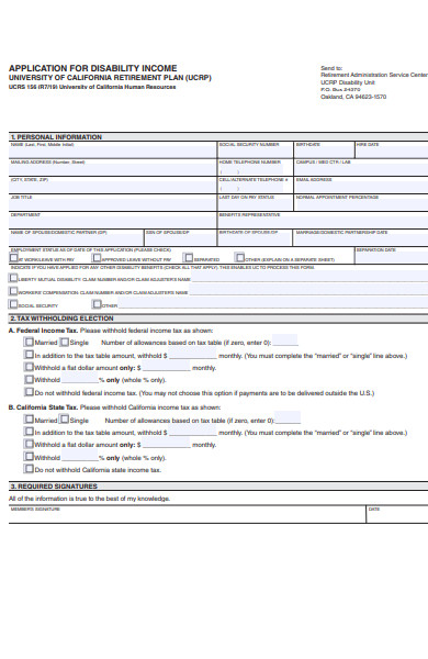 FREE 51+ Disability Forms in PDF | MS Word