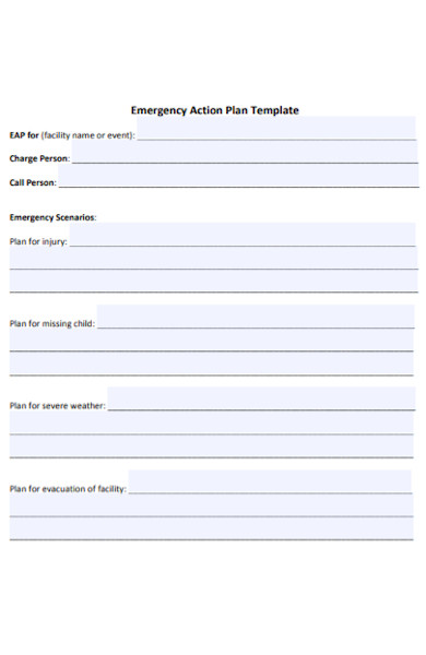 emergency action plan form