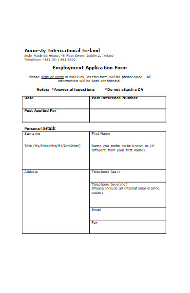 FREE 50+ Job Forms Download – How to Create Guide, Tips
