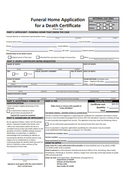 insurance assignment form for funeral home