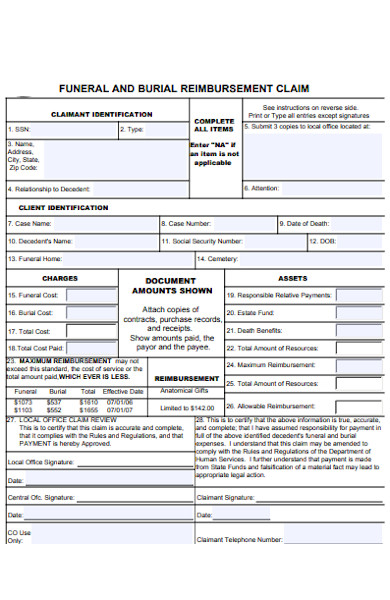 Free 51+ Funeral Forms In Pdf 