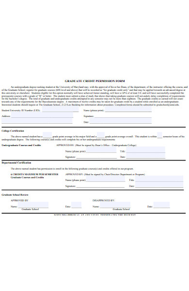 FREE 53+ Graduate Forms in PDF | MS Word | Excel