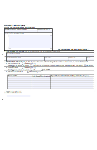 information request form