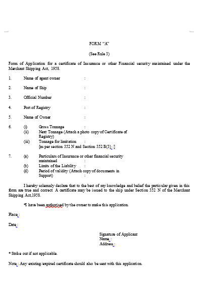 FREE 53+ Certificate Form in PDF | MS Word | Excel