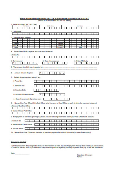 FREE 55+ Loan Forms in PDF | MS Word | Excel
