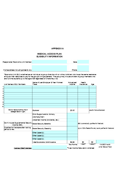 medicare eligibility information form